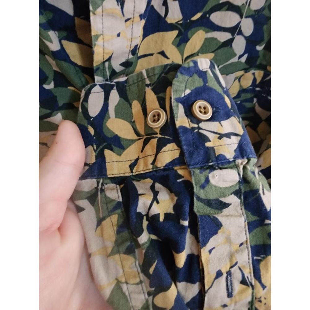 Men's ROWM Long-Sleeved Floral Button Down Shirt Size L - Picture 3 of 4